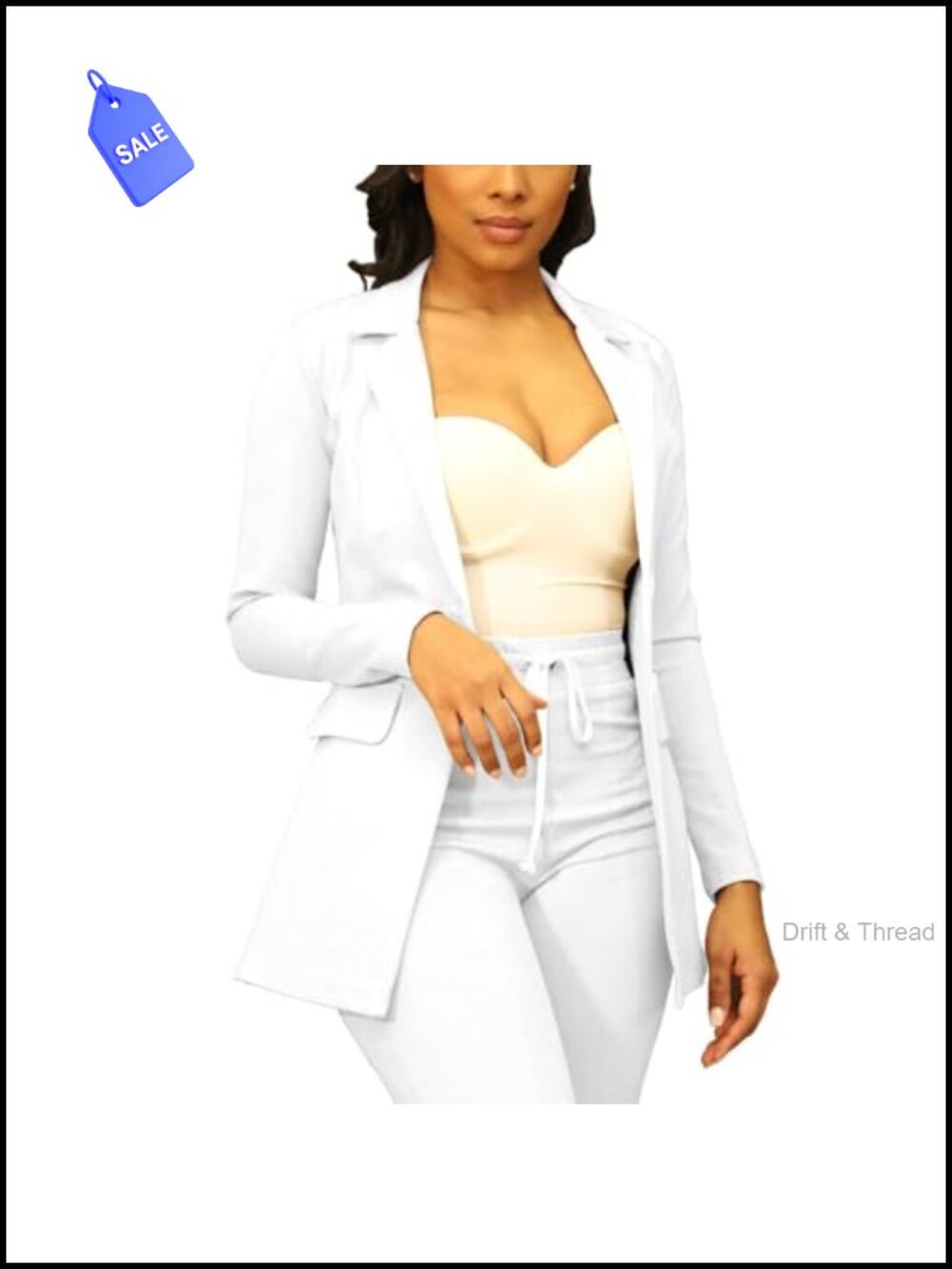 Women's Long Sleeve Blazer Rayon Nylon Spandex Business Suit Jacket